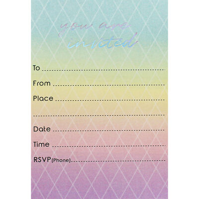 Party Invitations - Pastel