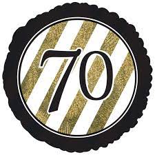 70th Birthday Stripes