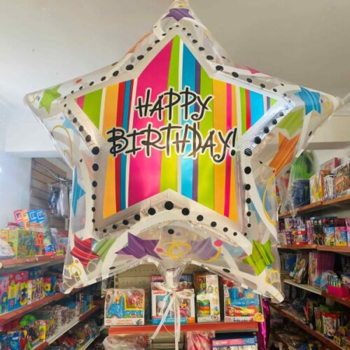 Happy Birthday Clear 32"
