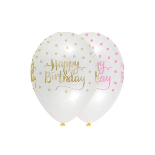 11" Clear Happy Birthday Print