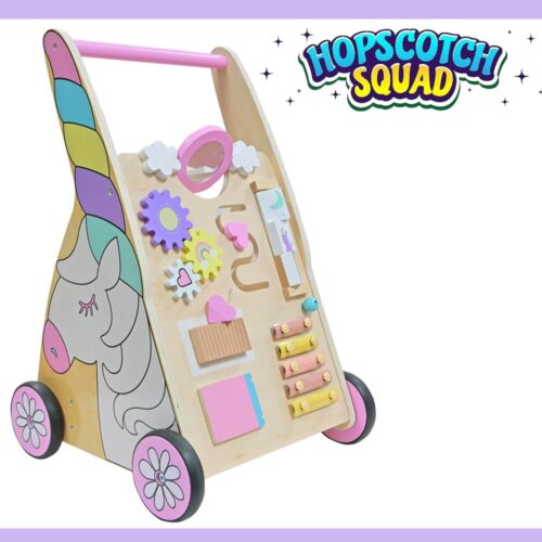 Sit to Stand Learning Wooden Unircorn Walker